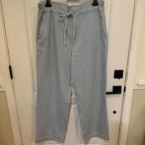 Universal Thread Pants Womens 12 Blue Relaxed Wide Leg Wide Leg‎ Draw String